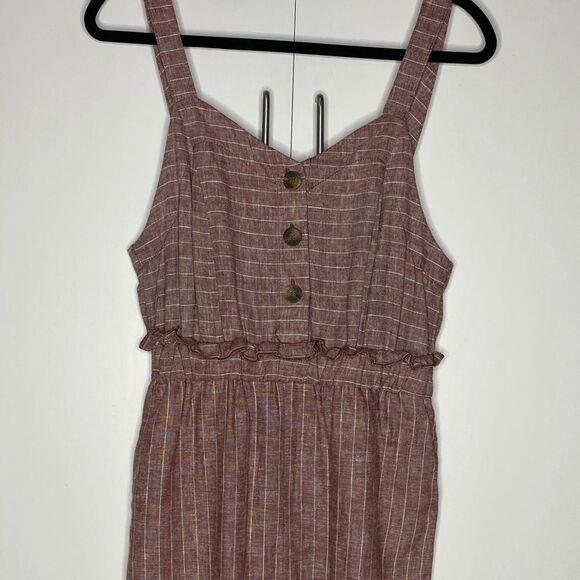 Romeo +Juliet Couture Linen Blend Jumpsuit - Picture 7 of 8